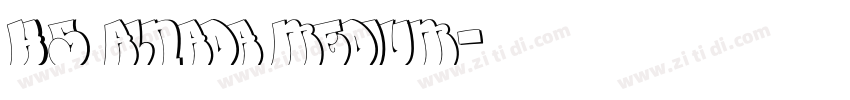 HS Alnada Medium字体转换